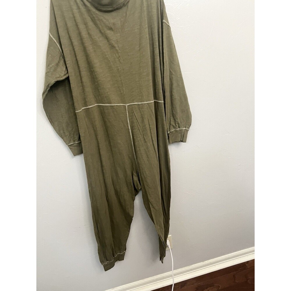 Natural Life Johnnie Jumpsuit Womens L Green Lounge Sleepwear Comfy One Piece - Picture 7 of 7